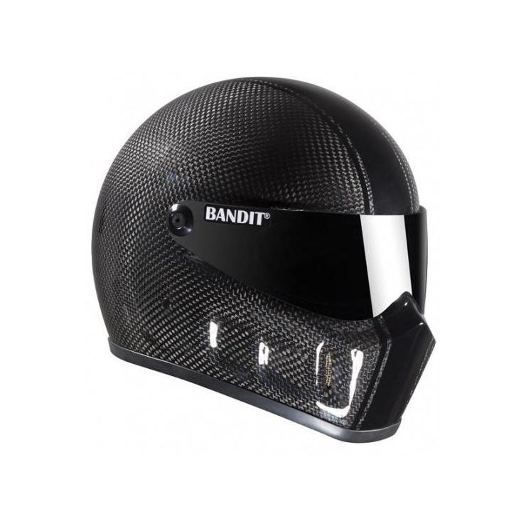 Bandit Super Street Motorcycle Helmet - Carbon Fibre Racer